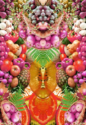 260889-WT201前幅定位段花 水果热带植