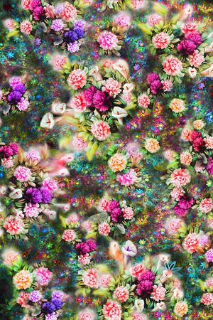 花卉印花华亿平台图片