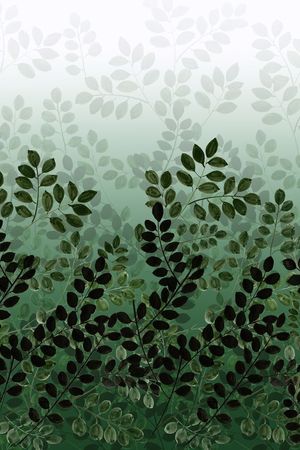 树叶印花华亿平台图片