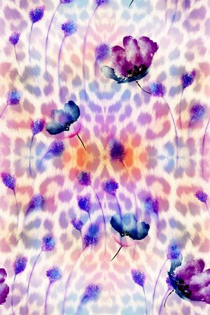 花卉印花华亿平台图片