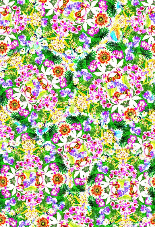 花卉印花华亿平台图片