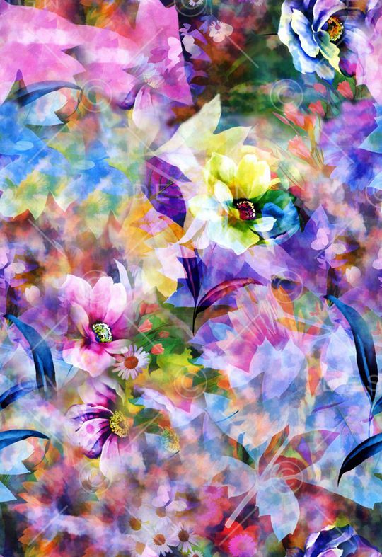 花卉印花华亿平台图片