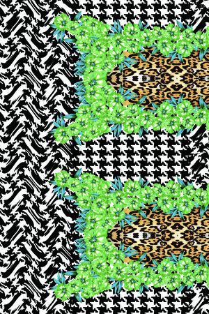 千鸟格印花华亿平台图片