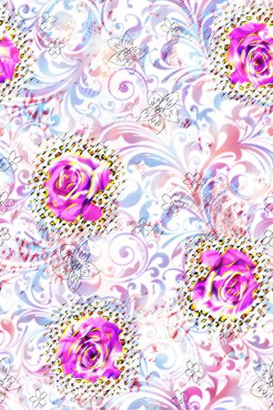 花卉印花华亿平台图片