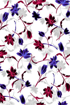 花卉印花华亿平台图片