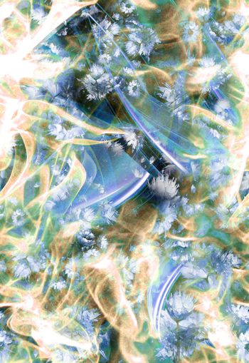 261210-多彩抽象光影花卉花朵