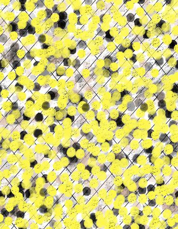 261273-墨点黄调格点简约风格