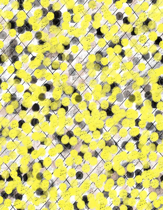 几何图案印花华亿平台图片