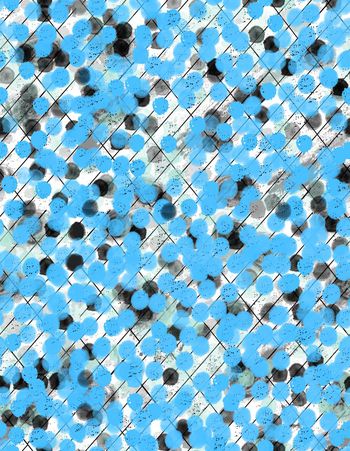 261275-墨点黄调格点简约风格