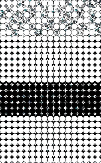 261293-几何圆点交织欧式盘枝花卉