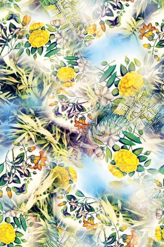 花卉印花华亿平台图片