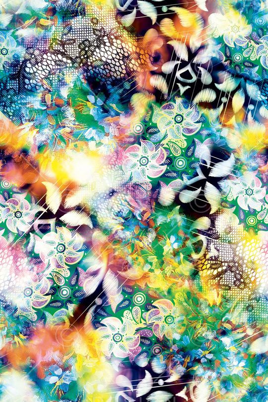 花卉印花华亿平台图片