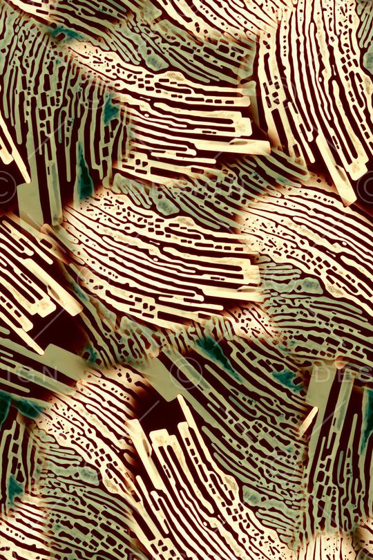 几何 肌理 拼贴 抽象 科技感 条纹印花华亿平台图片