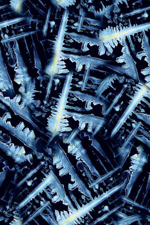 几何 肌理 拼贴 抽象 黑底 蓝色 科技感 冰锥印花华亿平台图片