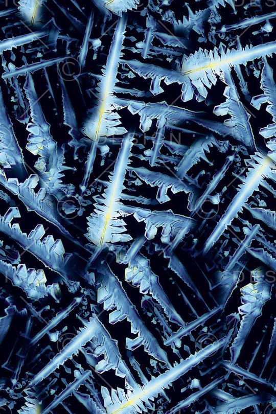 几何 肌理 拼贴 抽象 黑底 蓝色 科技感 冰锥印花华亿平台图片