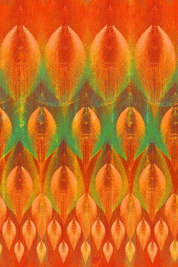 261545-渐变民族抽象对称