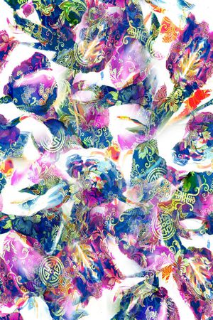 抽象印花华亿平台图片