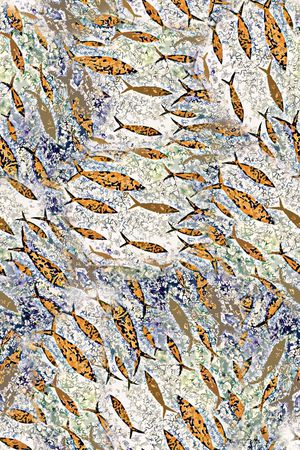 鱼印花华亿平台图片