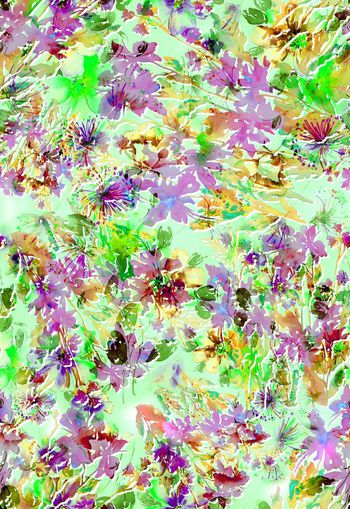 261856-水彩水墨效果花卉花朵