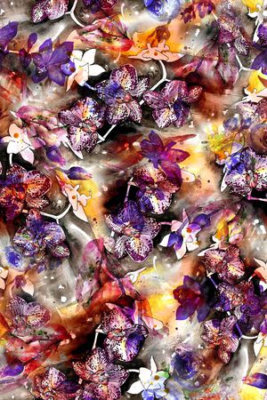 水彩印花华亿平台图片