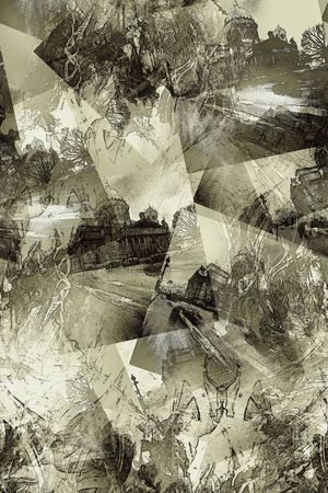 抽象印花华亿平台图片