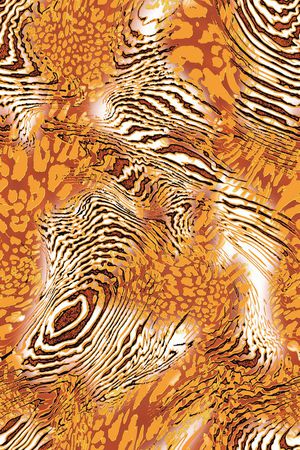 豹纹印花华亿平台图片