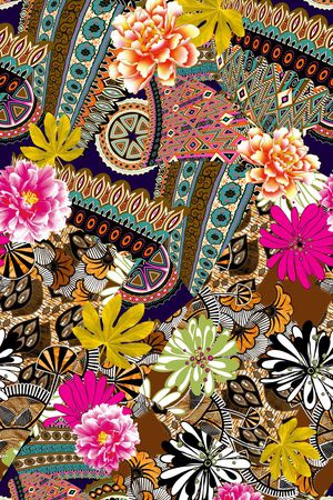 花卉印花华亿平台图片