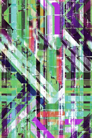 262194-WT211斑驳彩色条子几何条纹笔触