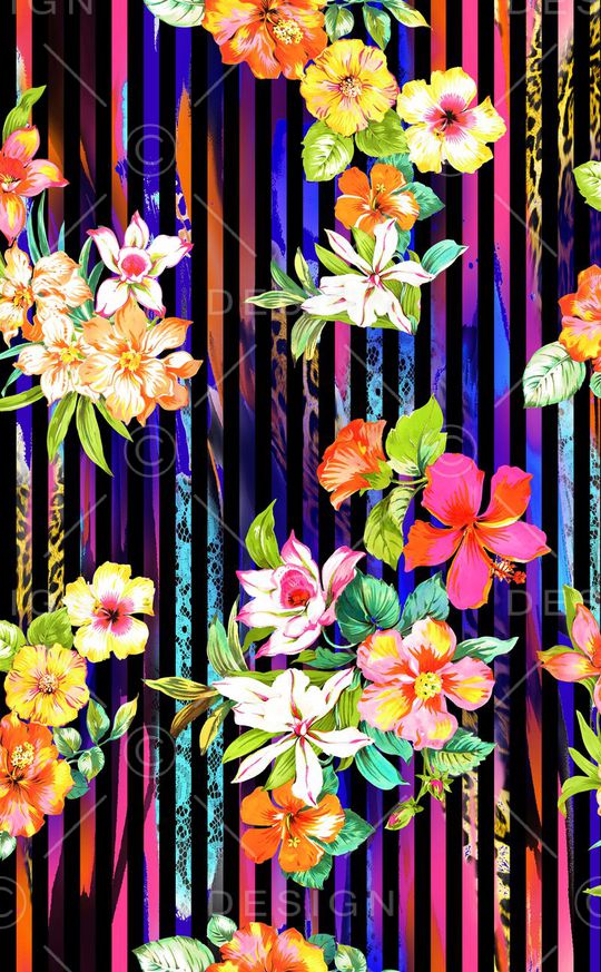 花卉印花华亿平台图片