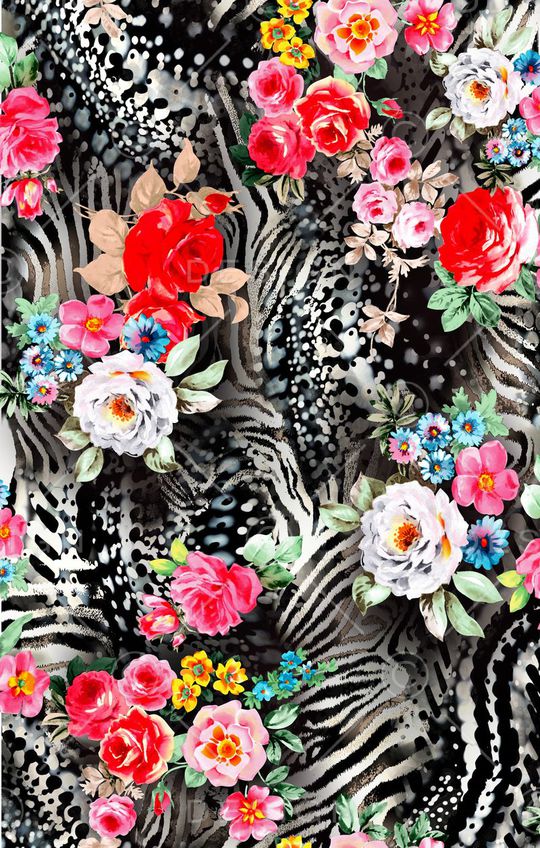 动物纹印花华亿平台图片