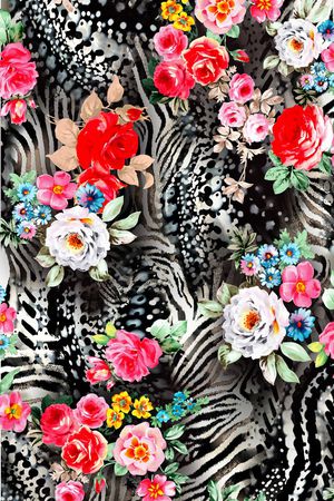 动物纹印花华亿平台图片