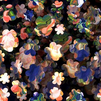 262244-多层次幻彩时尚花朵油彩效果