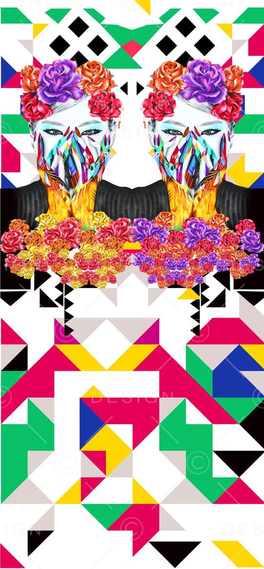 几何印花华亿平台图片