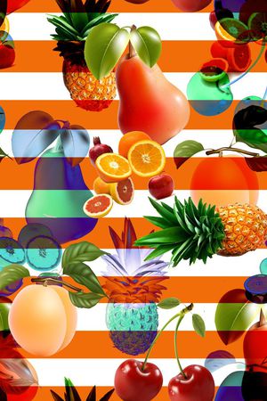 条纹印花华亿平台图片