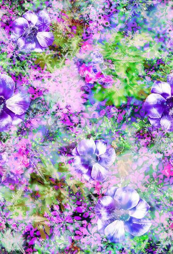 262656-冰纹数码原创花卉