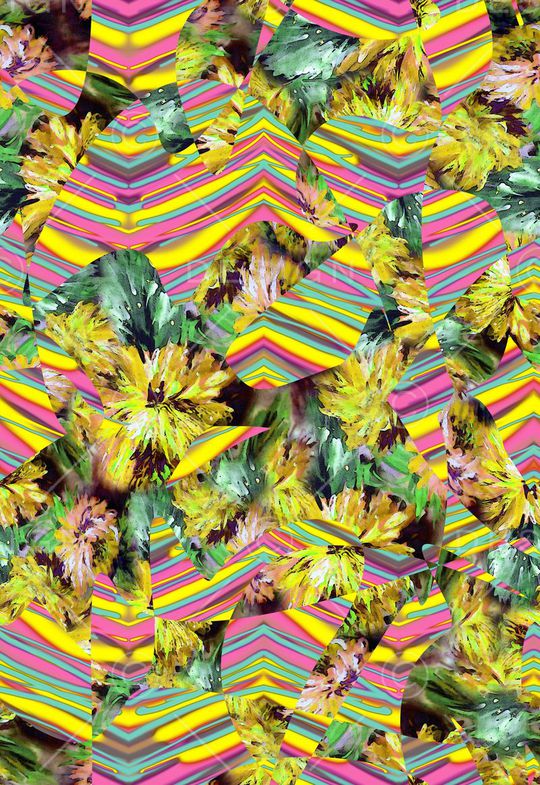 条纹印花华亿平台图片