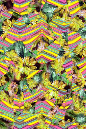 条纹印花华亿平台图片