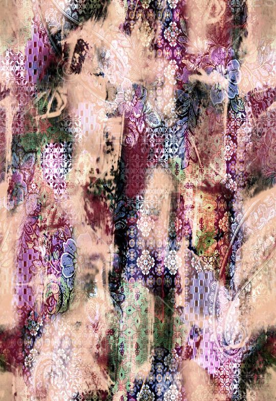 水墨印花华亿平台图片