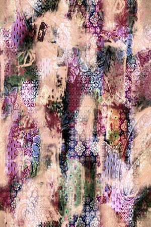 水墨印花华亿平台图片