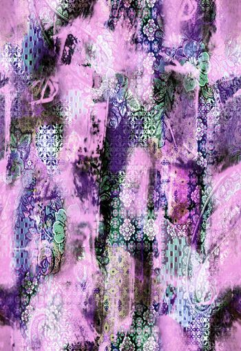 262747-抽象水墨水彩佩斯利腰果拼接组合