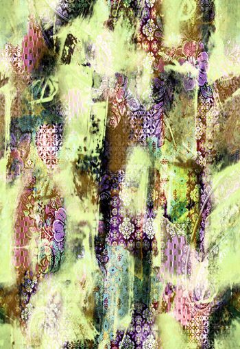 262748-抽象水墨水彩佩斯利腰果拼接组合