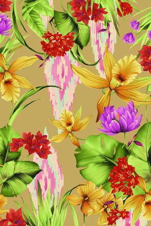 方巾长巾领带印花华亿平台图片