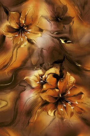 花卉印花华亿平台图片