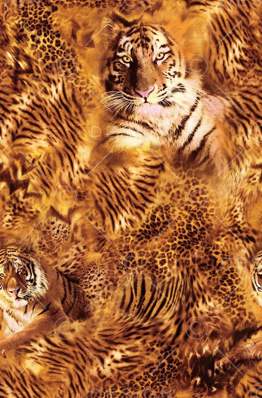 虎皮豹纹印花华亿平台图片