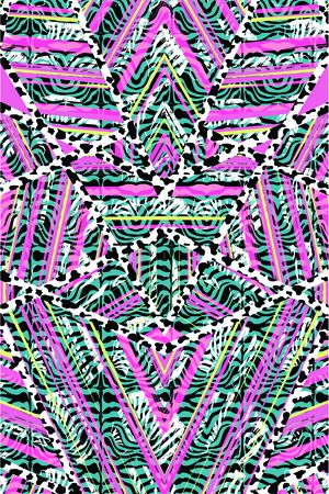 豹纹印花华亿平台图片