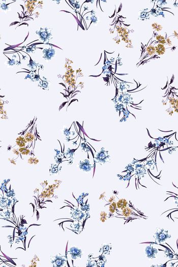 263475-清雅小碎花清新满布花卉印花