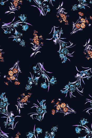 263477-清雅小碎花清新满布花卉印花