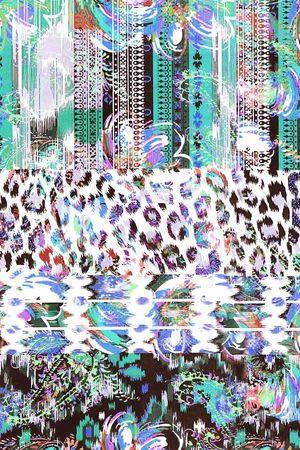 豹纹印花华亿平台图片