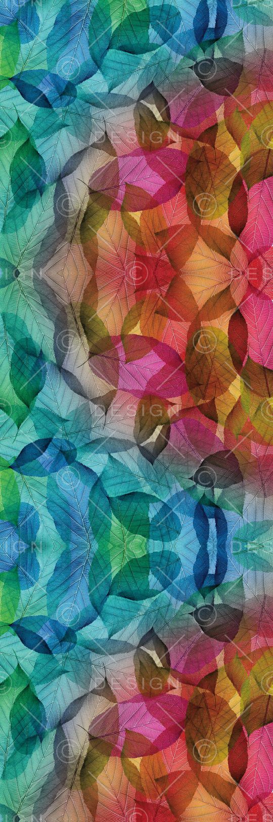 树叶印花华亿平台图片