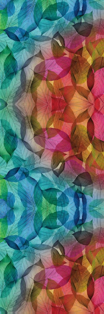 树叶印花华亿平台图片